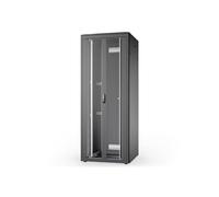 42U network enclosure Unique, 2053x800x800 mm double fl. glass front door, black glass front door, black