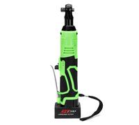 42V 100N.m Cordless Electric Wrench w/ Two Batteries 3/8 Inch Ratchet Wrench Set Angle Drill Screwdriver to Removal Screw Nut Car Repair Tool