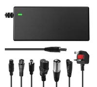 42V 2A M365 Electric Scooter Charger for 36V Li-Ion Battery with 6 Connectors DC5.5 x2.1/DC5.5 x2.5/8mm 3 Prong /12mm 3 Prong /8mm RCA/3-Pin Male XLR for Mobility Wheelchair, Bike, Mobilityscooter