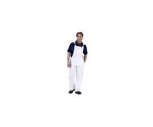 (42W) Click Cotton Drill Painters Bib and Brace White or Navy 32" - 48"