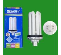 42W Megaman GX24Q-4 4 pin CFL Low Energy PL Light Bulb 4000K Cool White Lamp 840
