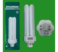 42W Sylvania GX24Q-4 4 pin CFL Low Energy PL Light Bulb 4000K Lamp Cool White [EEK: B]