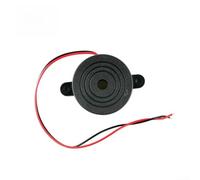 42x16mm Piezo Sound Alarm Buzzer, 90dB at 10cm, 2.9kHz Continuous Tone, 3-24V DC, ABS Housing, for Industrial Test & Measurement