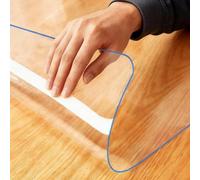 42x75 Inch C Table Cover Protector, 1mm Vinyl Desk Mat, Table Protector, Waterproof C Plastic Cover, Scratch-Resint Table Shield for Home & Office