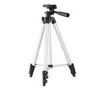 43.3'' Aluminium Alloy Extendable Selfie Stick Tripod with 4 Sections Adjustable Height, 360° Rotatable Camera Mount, Multi-functional for Live Streaming, Group Photos, Traveling, Campi