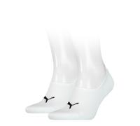 (43/46, White) Puma Unisex Logo Trainer Socks (Pack Of 2)