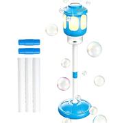 43.5 Inch Bubble Machine Torch ABS Automatic Bubble Tower With Lights Music 4 Adjustable Heights Detachable Wands For Kids Outdoor Party Wedding Garden Fun