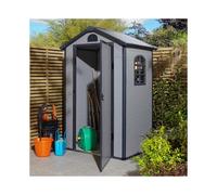 Rowlinson Airevale Plastic Apex Shed - Light Grey - W4ft x D3ft