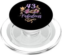 43 And Fabulous Birthday Old Years Age Party Forty-Three PopSockets PopGrip for MagSafe