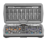 43 in 1 Magnetic Screwdriver Set Multi Bit Ratcheting Screw Driver Set with Storage Case S2 Steel Bits for Furniture Precision Electrical Appliance Repair(Grey)
