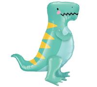 43 Inch Large 3D Dinosaur Balloon for Jungle Themed Birthday Party Decorations, Cute Giant Self Standing Inflatable Dinosaur Balloons, Dino Foil Balloons