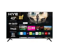 43 Inch TV QLED UHD Smart Television with Frameless Design, Bluetooth TV with Voice Control, Freeview, Wi-Fi, HDMI & USB Ports, Gaming Hub - 43QLEDS2008E