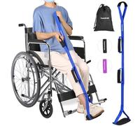 43 Inches Long Leg Lifter Strap with Padded Handgrips and Foot Loop,Rigid Leg Lifter Hip&Knee Replacement Surgery Recovery Kit,Foot Lifter Easily Get in and Out of Bed,Car,Wheelchair