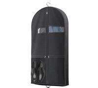43" Travel Garment Bag with Accessories Zipper Pocket, Heavy Duty Foldable Suit Bag, Dust-Proof Clothes Covers for Suits, Tuxedos, Dresses, Coats, Home & Travel Essential