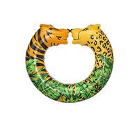 Bestway Swimming Ring | 43” Inflatable Swimming Float, Split Tube, Durable Summer Water Pool Toys, Jungle Design