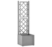 (43 x 43 x 142 cm) vidaXL Garden Raised Bed with Trellis & Self Planter Multi Colours 100/43 cm