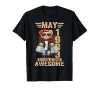 43 Year Old May 1983 Teddy Bear 43rd Birthday Women T-Shirt