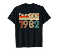 43 Year Old Vintage Born in 1982 43rd Birthday Cassette Tape T-Shirt
