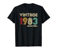 43 Years Old Gifts Vintage Born In 1983 Retro 43rd Birthday T-Shirt