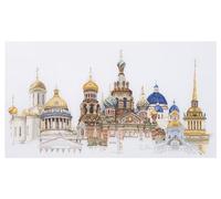 430 St Petersburg Architecture Linen Cross Stitch Kit
