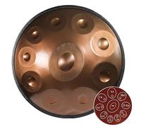 432/440Hz Handpan Drum in D Minor,Steel Drums 9/10/12 Note ''Performer Gold'' Percussion Instrument/Silver-10 Notes/440Hz