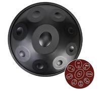 432/440Hz Handpan Drum in D Minor,Steel Drums 9/10/12 Note ''Performer Gold'' Percussion Instrument/Silver-10 Notes/440Hz