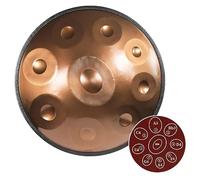 432/440Hz Handpan Drum in D Minor,Steel Drums 9/10/12 Note ''Performer Gold'' Percussion Instrument/Silver-10 Notes/440Hz