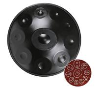432/440Hz Handpan Drum in D Minor,Steel Drums 9/10/12 Note ''Performer Gold'' Percussion Instrument/Silver-10 Notes/440Hz