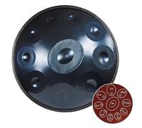 432/440Hz Handpan Drum in D Minor,Steel Drums 9/10/12 Note ''Performer Gold'' Percussion Instrument/Silver-10 Notes/440Hz