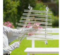 432 Hz Crystal Singing Harp, 8 Note Sound Therapy Instrument with Alumina Alloy Box for Sound Bath & Meditation