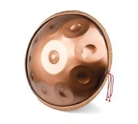 432 Hz Handpan Steel Drum, 9/10/12/14 Notes 22 Inch ''Gold Performer'' In D Minor, Golden Handpan Drum Percussion, With Soft Handpan Case, Durable Handpan Stand And Dust-Free Cloth(Gold,14Notes)