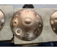 432 Hz Handpan Steel Drum 9 Notes 22 Inch ''Gold Performer'' in D Minor with Handpan Stand, Handpan Case, Durable Mallets and Dust-Free Cloth