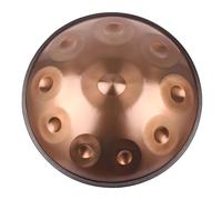 432 Hz Handpan Steel Drum, Golden Handpan Drum Percussion, 9/10/12 Notes 22 Inch ''Gold Performer'' In D Minor With Soft Handpan Case, Durable Handpan Stand And Dust-Free Cloth (Size : 10Notes)