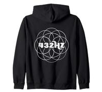 432 Hz Sacred Frequency Hertz Pi, Spiritual Tune With Nature Zip Hoodie