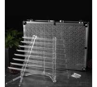 432 Hz Sound Therapy Quartz Crystal Singing Harp with Bowl and Pyramid, 8 Notes and Alloy Box for Healing and Meditation