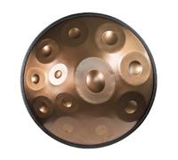 432Hz/440Hz Handpan Drum 12 Notes Steel Hand Drum with Soft Hand Pan Bag, mallets and dust-free cloth Handpan in Minor D(Gold,440Hz)