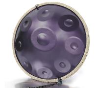 432Hz/440Hz Handpan Drum, 9/10/12 Notes D Minor Kurd Hand Drums Instrument For Adults, 22 Inches Premium Steel Handpan For Meditation Yoga And Sound Healing(Purple,9 NOTES-440HZ)
