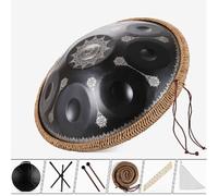 432Hz/440Hz Handpan Drum Sets - D Minor Premium Steel Hand Drum 22 Inch Handpan Drums Instrument For Adults, Steel Hand Pan Percussion Instruments, For Music Education Family Reunion(9 notes)
