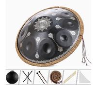 432Hz/440Hz Handpan Drum Sets - D Minor Premium Steel Hand Drum 22 Inch Handpan Drums Instrument For Adults, Steel Hand Pan Percussion Instruments, For Music Education Family Reunion(10 notes)