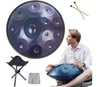 432Hz/440Hz Handpan Drums Steel Hand Drum D Minor 9/10/12 Notes Handpan Harmonic Percussion With Soft Hand Pan Bag,Drum Tripod,For Musical Instrument Gifts