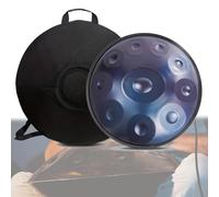 432Hz/440Hz Steel Hand Pan Percussion Instruments, 9/10/ 12 Notes Hand Drum With Drum Tripod, Mallets And Carry Bag, 22 Inch Hand Pan Drums For Sound Healing, Meditation Or Yoga(B,9 notes(440Hz))