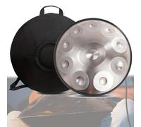 432Hz/440Hz Steel Hand Pan Percussion Instruments, 9/10/ 12 Notes Hand Drum With Drum Tripod, Mallets And Carry Bag, 22 Inch Hand Pan Drums For Sound Healing, Meditation Or Yoga(C,10 notes(440Hz))
