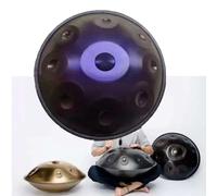 432Hz/440Hz Steel Handpan Percussion Instruments, 22 Inch D Kurd Hand Drum Instrument, 9/10/12 Notes Handpan Drum Sets, For Adults Kids Beginners(Purple,10 notes(440Hz))