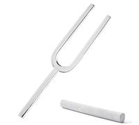 432Hz/528Hz Clear Crystal Tuning Fork, with Sheepskin Stick, Chakra Musical Instrument for Yoga Meditation Sound Healing(16mm,A Note)