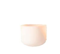 432HZ 8" Note F Frosted Quartz Crystal Singing Bowl For Sound Therapy Rubber Mallet Included Crystal Singing Bowl