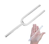 432Hz Clear Quartz Crystal Tuning Fork, with Crystal Stick & Heavy Duty Carrying Cases, Handmade Chakra Yoga Meditation Sound Healing Musical Instrument (Color : A Note_20mm)