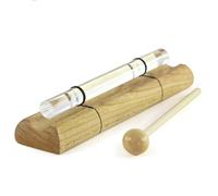 432hz Crystal Sound Bundle, Sound Healing Bells Energy Bar, Seven Tones Chakras Wooden Percussion Instruments, For Meditation Yoga Relaxation Stress With Mallet(D7 Note)