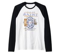 432Hz Frequency Music Ancient Tuning Vibration of Nature Raglan Baseball Tee