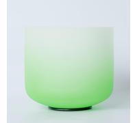 432hz Green Chakra Crystal Singing Bowl F Note Sound Bowl for Meditation and Mindfulness Energy Healing Sound Therapy with Free Rubber Mallet & O ring (8 Inch)
