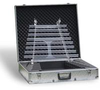 432Hz Hand Stand Quartz Crystal Singing Harp,432 Hz Pattern Sound Therapy,with 8 Tubes & Alumina Alloy Box,for Bath And Meditatiion(440hz)